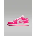 thumbnail image 2 of A i r-Jor-dan 1 Low Shoes Pink Foam White Big Kids' (GS) | Size 3.5Y - 7Y, 2 of 6