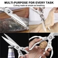 thumbnail image 5 of Kitchen Scissors,Multi-Purpose Kitchen Shears,Heavy Duty Dishwasher Safe Food Scissors,Non Slip Stainless Steel Sharp Cooking Scissors for Kitchen,Chicken,Poultry,Fish,Meat,Herbs, 5 of 6