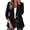 Black, variant on Blazers for Women Business Casual Outfits Work Fall Clothes Breasted Notch Lapel, Long Sleeve, Gold Button, Fitted, Open Front Suit Jackets, Pockets, Dressy Professional Office Blazer