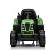 thumbnail image 2 of 24V 400W Ride on Tractor with Trailer, Powered Electric Tractor Toy W/Remote Control, 3 Speed Adjustable, Power Display, USB, MP3 , Bluetooth, LED Light, 2 of 7