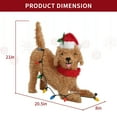 thumbnail image 7 of DEORAB 21IN Tall Outdoor Dog Light-up Christmas Decorations Indoor Lighted Holiday Outside Yard Lawn Garden Xmas Dachshund Deocr ,50 Lights, 7 of 7