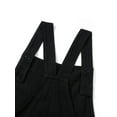 thumbnail image 5 of Qmyliery Female Suspender Trousers, Solid Color Close-Fitting Bib Overall with Pocket for Women, S/M/L/XL/XXL, 5 of 9