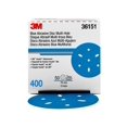 thumbnail image 3 of 3M 36151 Hookit 321U Blue Sandpaper 3" Disc - 400 Grade Multi-Hole, 50/Bx, 3 of 3