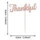 thumbnail image 2 of 24 toppers para cupcakes con brillo color oro rosa YCTHUNFISH, 2 of 7
