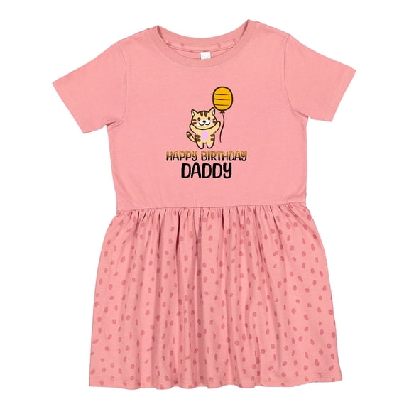 Inktastic Happy Birthday Daddy Party Girls Toddler Dress