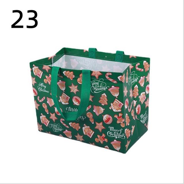 Bolsas de Navidad con asas,Bolsas de regalo de Navidad,Bolsa de regalo de Navidad no tejida multifuncional M-417