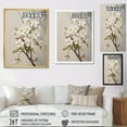 thumbnail image 4 of Designart "Whispering White Apple Blossom" Apple Blossom Picture Framed Canvas Wall Art, 4 of 5