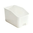 thumbnail image 3 of Storage Bins Organizer Baskets for Cabinet Kitchen Pantry Plastic Stackable Storage Boxes for Snacks Condiments Home Organization Multipurpose Storage Container White 13.8x9.1 Inches, 3 of 6
