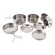 thumbnail image 5 of Greeniant 8 unid/set Kids Camping Pot Pan Cup Surtido Picnic Juego de utensilios de cocina de acero inoxidable Mango plegable Vajilla Vajilla Escalada, 5 of 6