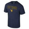 thumbnail image 2 of Men's Colosseum Navy West Virginia Mountaineers Color Pop Active Blend T-Shirt, 2 of 3