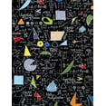 thumbnail image 1 of Timeless Treasures Math Fabric Symbols on Chalkboard Back to School by The Yard, 1 of 1
