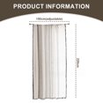 thumbnail image 2 of Cortinas semitransparentes con estampado de lino texturizado para sala de estar, cortinas semitransparentes para dormitorio, con bolsillo para varilla, 2 of 7