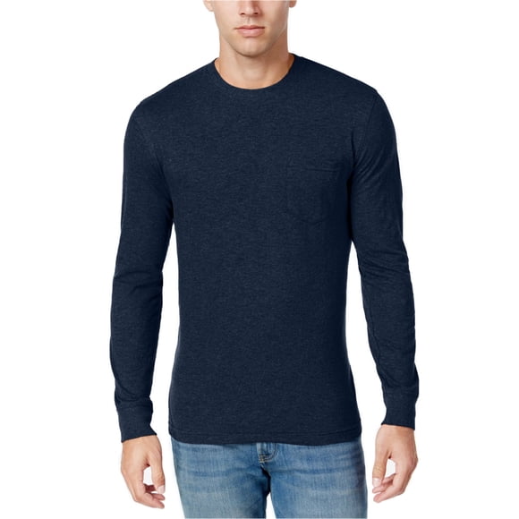 Club Room - Camiseta básica de algodón para hombre, color azul, pequeña