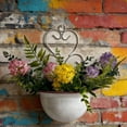 thumbnail image 5 of Fwttom Plant Pots, Vintage Iron Hanging Plastic Flower Pots for Outdoor Plants, Planter Container for Windowsill Balcony Home Decoration, White, 5 of 9