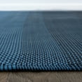 thumbnail image 3 of World Rug Gallery Contemporary Stripe Shade Reversible Recycled Plastic Outdoor Picnic Mat, Camping Rug, RV Rug - NAVY 5'x7', 3 of 9
