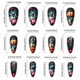 thumbnail image 4 of 24Pcs Halloween Press on Nails Square Fake Nails with Glue Horror Pumpkin Ghost Flowers Graveyard Bat Acrylic Nails for Women Halloween Party -3 sizes, 4 of 6