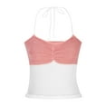 thumbnail image 4 of Cameland Camisoles Décontractées pour Femmes, Printemps Été, Couleur Unie Douce, Col Rond, 4 of 9