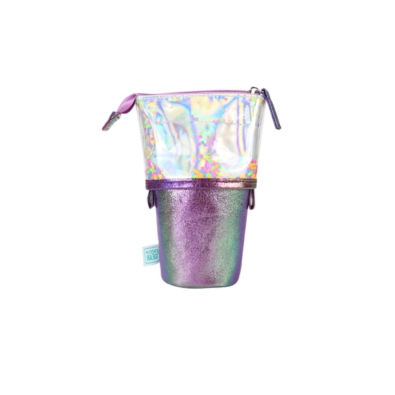 Pen+Gear Pen+Gear Confetti Telescopic Zippered Pencil Pouch, Purple