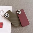 thumbnail image 4 of Fundas de teléfono mate con textura de fibra de carbono ultrafina para iPhone, 15, 14, 13 Pro Max, 12, 11Pro, Mini, XS, XR, 7, 8 Plus, cubierta de protección de lente, 4 of 5