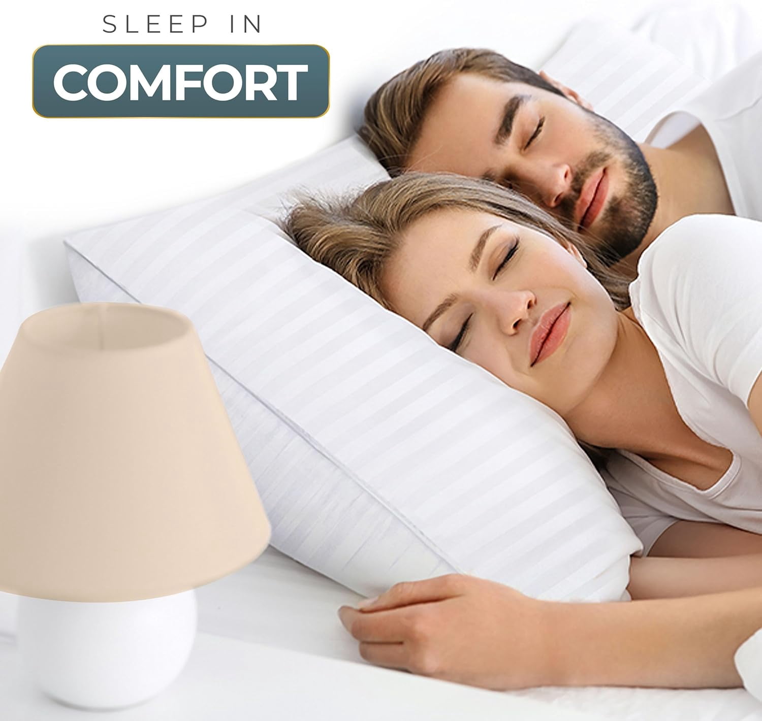 Utopia Bedding Bed Pillows for Sleeping King Size (White), Set of 4, Cooling Hotel Quality, for Back, Stomach or Side Sleepers