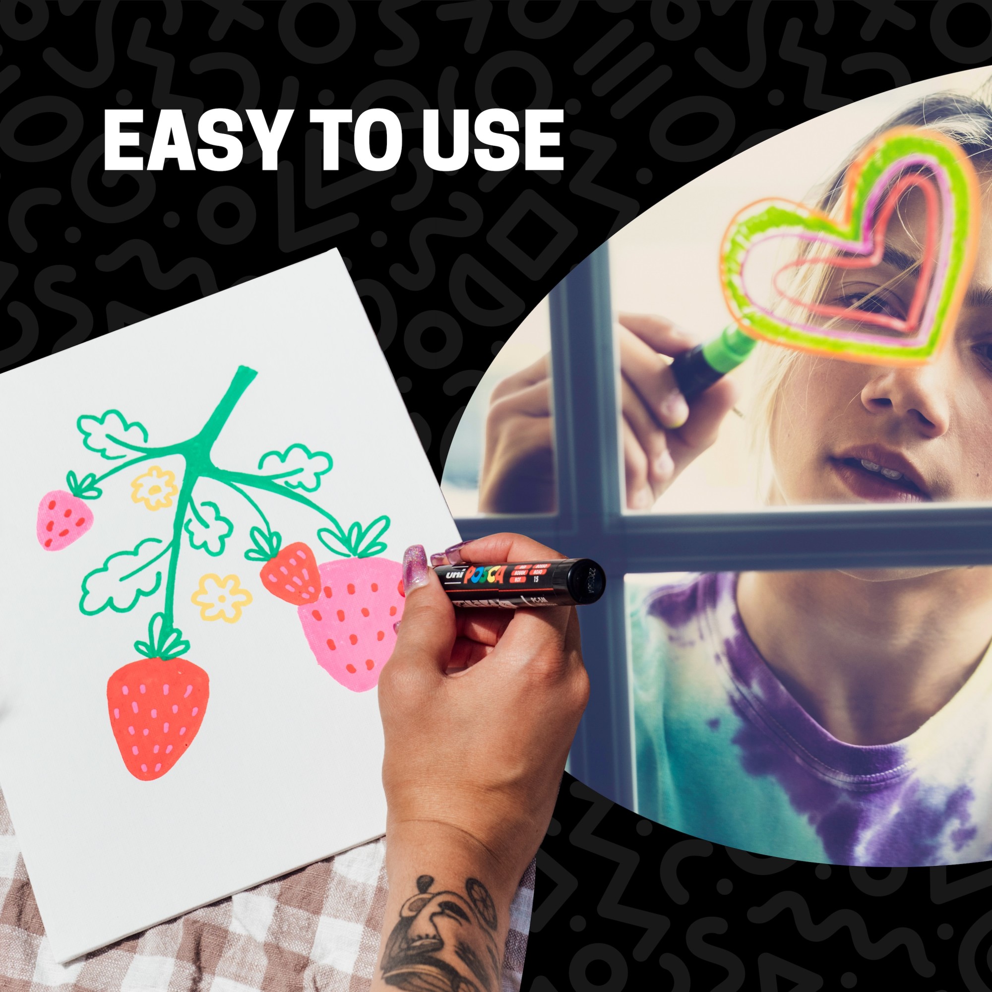 uni POSCA Paint Markers PC-5M, 1.8-2.5mm, 4-Count photo 6