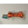 thumbnail image 5 of Durable Zebra Squeaky Tiger Stripe Chew Dog Pet Toys Vinyl Bone Toys, 7¼" Long (Orange) - ONE, 5 of 5