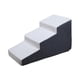 thumbnail image 2 of Rampa para escaleras para perros, camas altas, escalones para mascotas, 3 escalones, estable, resistente, cubierta extraíble y lavable, escalera para Gris oscuro, 2 of 8