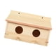 thumbnail image 1 of Wood Bird House Nido de pájaros Caja de reproducción Decoración del patio trasero Entrada delantera rústica Al aire libre Birdhouse para loros Cardena, 1 of 9