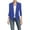 Blue, variant on Womens Ruched 3/4 Sleeve Draped Blazers Plus Size Open Front Business Work Suit Office Blazer Jackets Casual Basic Cardigan Wine S
