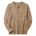thumbnail image 5 of FAIWAD Men's Long Sleeve Shirts Casual Classic Button Up Pullover Lightweight Stretch Basic Tops, 5 of 7