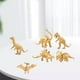 thumbnail image 3 of de animales salvajes de dinosaurios prehistóricos de oro para miniatura de acción de niñas aprendiendo juguetes de apoyo 6pcs CUTICAT Estatua de los dinosaurios, 3 of 8