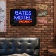 thumbnail image 3 of Placa Metal Vintage Motel Pintura Hierro Rectangular Barra Pared 30x20cm, 3 of 9