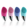 thumbnail image 5 of Rechargeable Silicone Facial Cleansing Brush Mini Waterproof Ultrasonic Pore Cleaner Skin Massage Import Device, 5 of 9