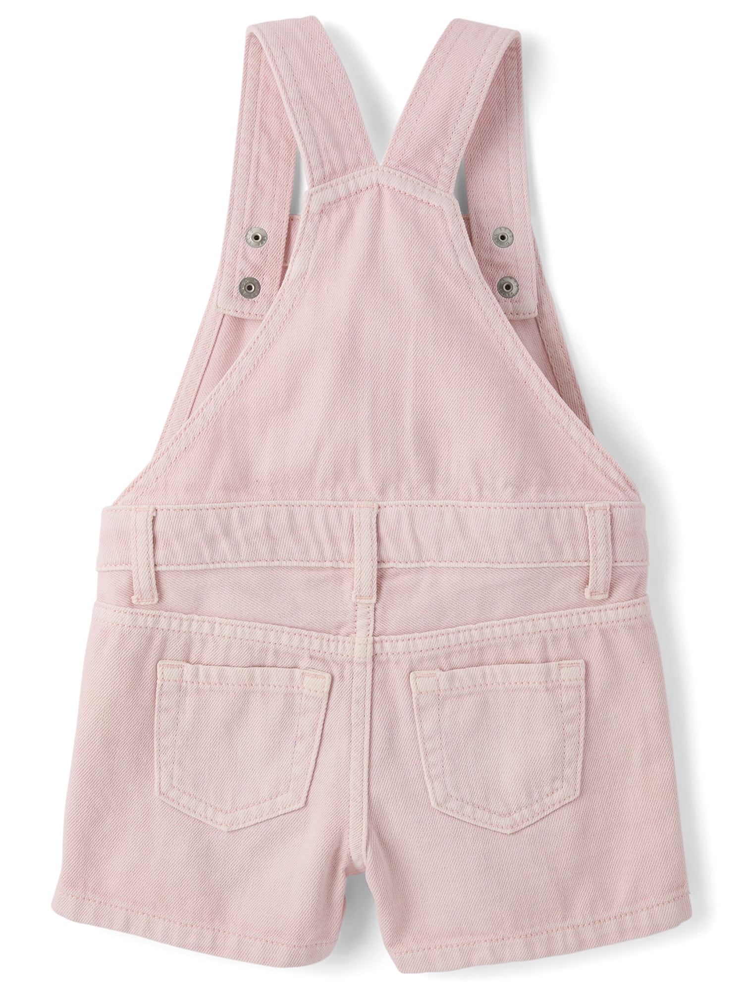 The Children's Place Baby & Toddler Girl Sleeveless Garment Dyed Shortalls, Sizes 6M-5T