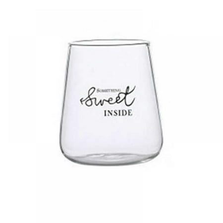 

Transparent Glass Drink Cup Milk Tea Cup Coffee Cup Lemon Soda Juice Cup Black Letter Glass