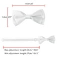 thumbnail image 3 of INSPIRE CHIC Men's Adjustable Neck Pre-Tied Party Prom Tuxedo Bowknot Bowtie White, 3 of 5