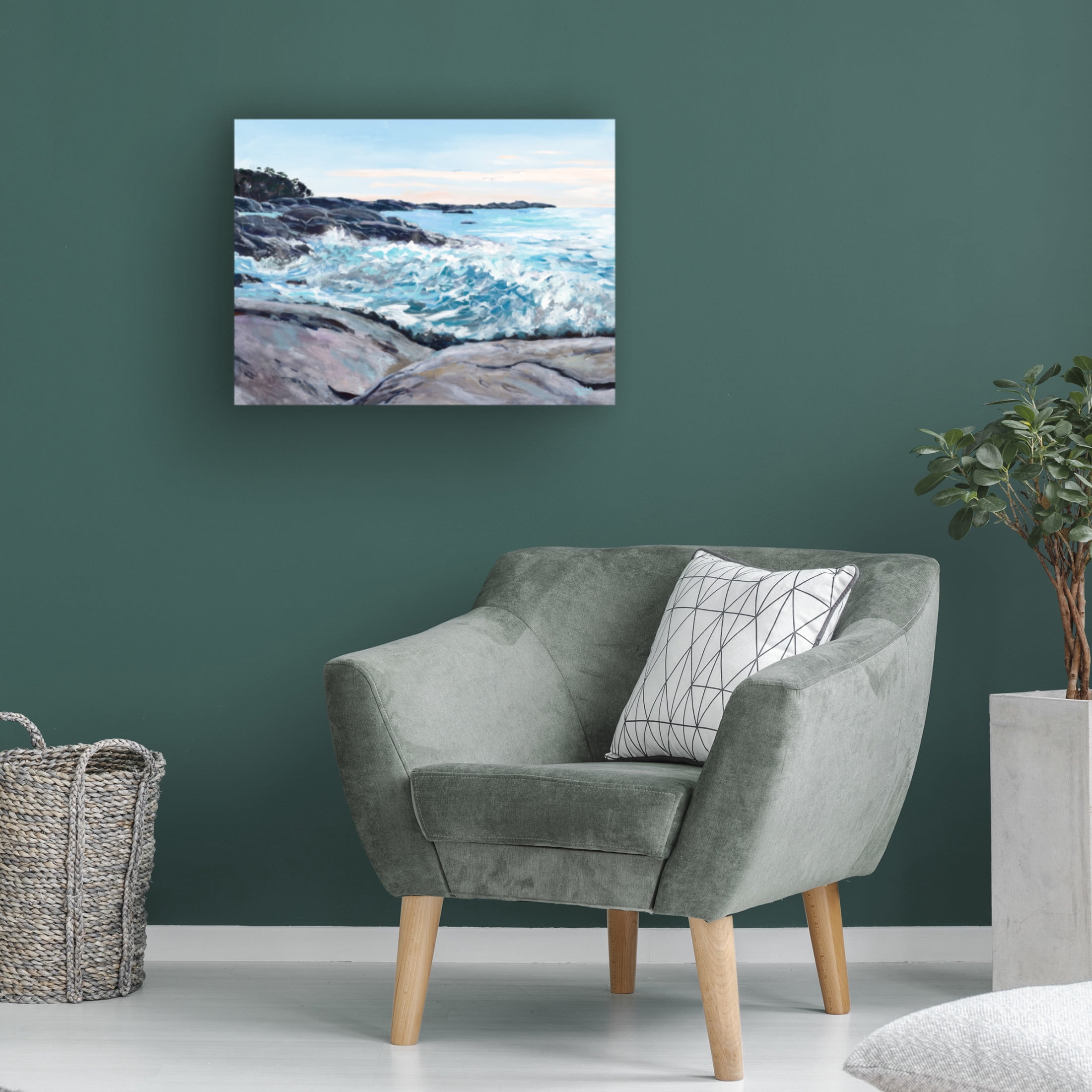 Canvas Wall Art - Meredith Howse 'Bicheno' Wall Art for Living Room, Bedroom, or Office Décor by Trademark Fine Art - 47 x 35 Inches