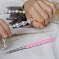 thumbnail image 1 of CRILSTYLEO Pink Bracelet Helper Tool for Easy Wearing with Ergonomic Handle and Retractable Safety Clasp, 1 of 7