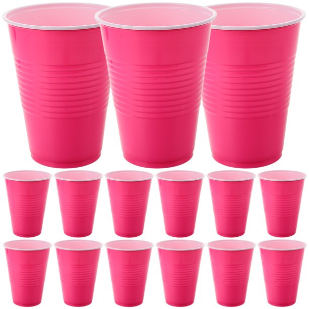 WORGEOUS Vasos de plástico transparente para fiestas de 20 piezas, vasos para beber, vasos de agua para acampar en bodas