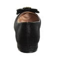 thumbnail image 5 of Badgley Mischka Low Heeled Ballerinas (Little Kid Sizes), Black Shimmer, 3, 5 of 7