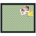 thumbnail image 2 of PinPix 18x15 Custom Cork Bulletin Board Green Chain Poster Board Has a Fabric Style Canvas Finish, Framed in Green Chain, by ArtToFrames (PinPix-572), 2 of 6