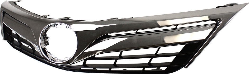 Grille Assembly Compatible With 2012-2014 Toyota Camry Painted Black Shell and Insert CAPA Certified