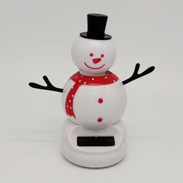 Solar Dancing Snowman Shaking Figurine Bobblehead Doll Dancing Toy de instrumentos Adorno Vehículos Decoración de interiores Regalos de Hugo figura bailando