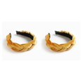 thumbnail image 1 of Qarigey Trenza velour diadema ancha niñas pelo aro invierno cabeza banda boda Type5 NO5, 1 of 6