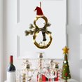 thumbnail image 4 of Decoraciones de Navidad, Decoraciones Del Decoración de Decoración de de Navidad Iluminada C Bufanda gris Baoblaze corona de la puerta de entrada, 4 of 8