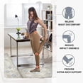 thumbnail image 5 of Boho Kitchen Rugs Set of 2 Anti-Fatigue 0.4 Inches Thick Farmhouse Vintage Bohemian Kitchen Floor Mats Non Slip Waterproof Comfort PVC Mat Decor for Sink Laundry 17.3 x 28+17.3 x 47 Inches, 5 of 6