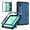 Navyblue, variant on ELEHOLD For Samsung Galaxy Tab A11 2025/ A9 2023 8.7-inch Rugged Case, Shockproof Double-Layer Protection Foldable Kickstand Full-Body Cover , Black