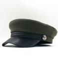 thumbnail image 2 of New High Quality Casual Military Cap Man Woman Cotton Beret Flat Hats Captain Cap Trucker Vintage Black Sport Dad Bone Male56-58CM Gao Jinjia LED, 2 of 2
