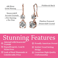 thumbnail image 2 of Cate & Chloe Kadence 18k Rose Gold Plated Dangle Earrings with Swarovski Crystals Gift for Women, 2 of 10