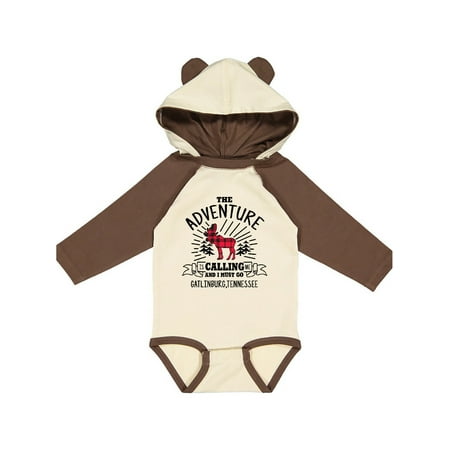

Inktastic Gatlinburg Tennessee The Adventure is Calling and I Must Go Gift Baby Boy or Baby Girl Long Sleeve Bodysuit